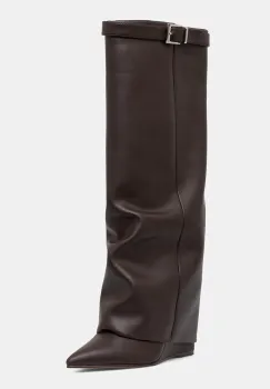 Steve Madden cizme Corenne culoarea maro, toc pana, 11003418 imagine
