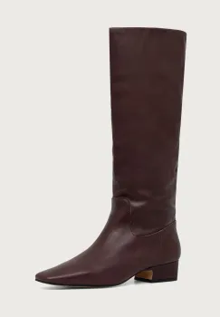 Steve Madden cizme cu toc pentru femei din piele Gwyneth imagine