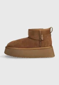 Steve Madden cizme de zapada din piele intoarsa Campfire culoarea maro, SM11002737 imagine