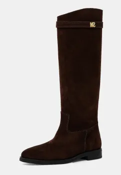 Steve Madden cizme din piele intoarsa Novi culoarea maro, cu toc plat, 11004728 imagine