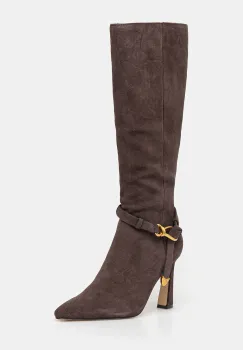 Steve Madden cizme din piele intoarsa Sirrens culoarea maro, cu toc cui, 11004776 imagine