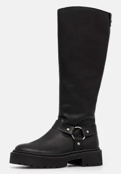 Steve Madden cizme Glimmer femei, culoarea negru, cu toc plat, izolare usoara, SM11003331 imagine