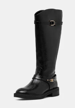 Steve Madden cizme Landslide culoarea negru, cu toc plat, 11004979 imagine