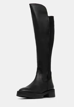 Steve Madden cizme Meave femei, culoarea negru, cu toc plat, SM11003369 imagine