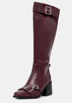 Steve Madden cizme Z-Town culoarea bordo, cu toc drept, 11004810 imagine