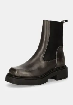 Steve Madden ghete chelsea de piele Churro femei, culoarea gri, cu platforma, SM11003363 imagine