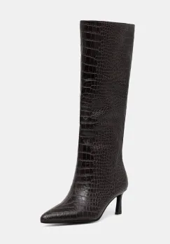 Steve Madden ghete de piele Lavan culoarea maro, cu toc cui, 11003290 imagine