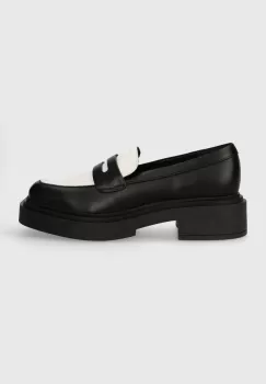 Steve Madden mocasini Charley femei, culoarea negru, cu toc plat, SM11002970 imagine