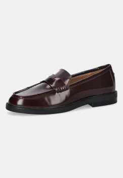 Steve Madden mocasini de piele Adison culoarea bordo, cu toc plat, 11004736 imagine