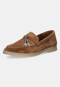 Steve Madden mocasini din piele intoarsa Portland culoarea maro, cu toc plat, 11003148 imagine