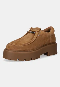 Steve Madden pantofi de piele intoarsa Offsetter culoarea maro, cu platforma, 11004779 imagine