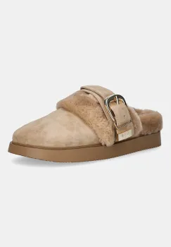 Steve Madden papuci de casa Cozy Up culoarea bej, 11004964 imagine