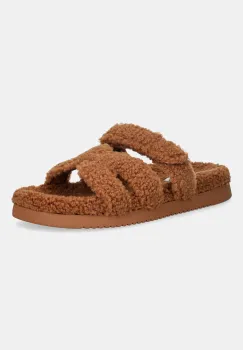 Steve Madden papuci de casa Missile-F culoarea maro, 11003175 imagine