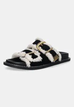 Steve Madden papuci din piele Arch-F culoarea negru, 11005031 imagine