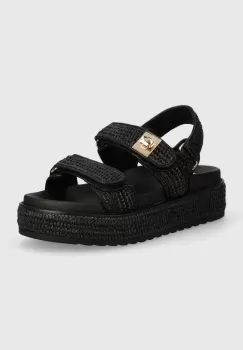 Steve Madden sandale Bigmona femei, culoarea negru, cu platforma, SM11003034 imagine