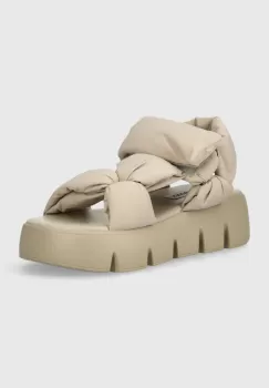 Steve Madden sandale Bonkers femei, culoarea bej, cu platforma, SM11002465 imagine