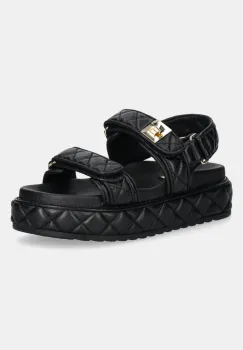 Steve Madden sandale de piele Bigmona culoarea negru, cu platforma, SM11003458 imagine