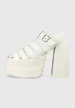 Steve Madden sandale de piele Carlita culoarea alb, SM11002385 imagine