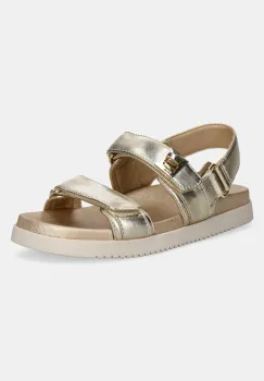Steve Madden sandale de piele Mona femei, culoarea auriu, SM11002535 imagine