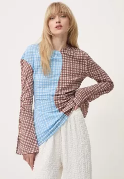 Stine Goya bluza femei, culoarea maro, modelator, SG5889 imagine