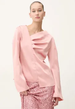 Stine Goya bluza femei, culoarea roz, neted, T016-2261 imagine