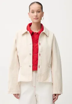 Stine Goya geaca jeans culoarea bej, de tranzitie, SG-PS26-O007-2453 imagine