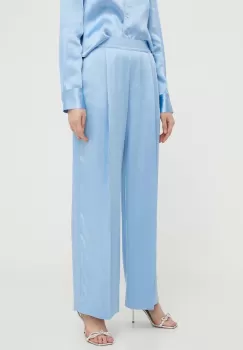 Stine Goya pantaloni femei, lat, high waist imagine