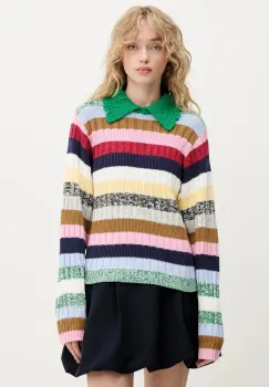 Stine Goya pulover culoarea verde, SG-PF25-K033-2386 imagine