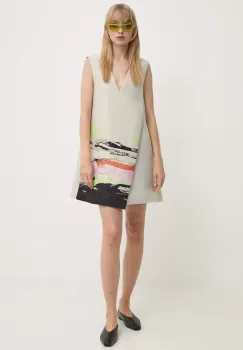 Stine Goya rochie culoarea gri, mini, drept, SG5841 imagine