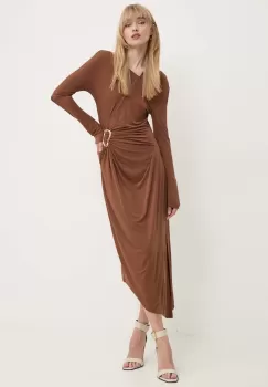 Stine Goya rochie culoarea maro, maxi, mulata, SG5901 imagine