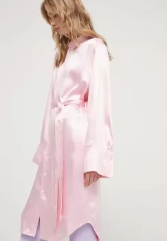 Stine Goya rochie culoarea roz, midi, drept imagine