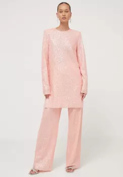 Stine Goya rochie culoarea roz, mini, drept imagine