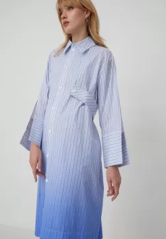 Stine Goya rochie din bumbac mini, evazati imagine