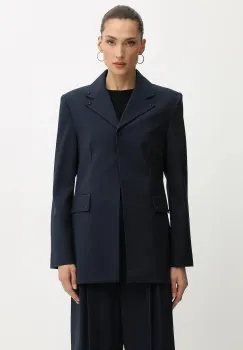 Stine Goya sacou 0 culoarea bleumarin, un singur rand de nasturi, cu model, SG-AW25-J060-2435 imagine