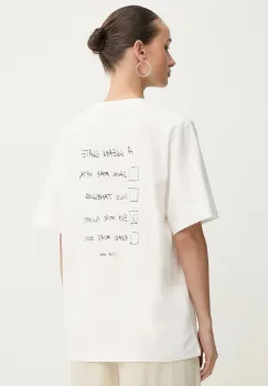 Stine Goya tricou din bumbac culoarea alb, SG-PS26-T009-2243P imagine