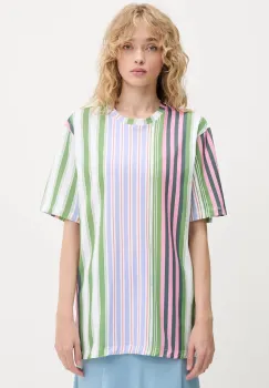 Stine Goya tricou din bumbac culoarea verde, SG-PF25-T009-2243 imagine