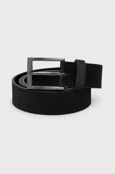 Strellson Curea de piele barbati, culoarea verde imagine