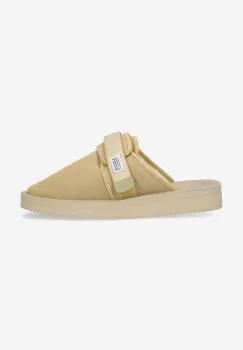 Suicoke papuci din piele ZAVO-VS culoarea bej ZAVO.VS-BEIGE. imagine