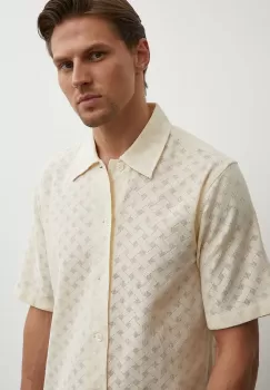 Sunflower camasa barbati, culoarea bej, cu guler clasic, regular, 1206 imagine