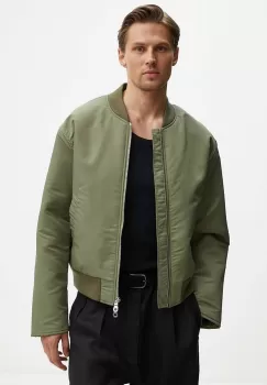 Sunflower geaca bomber barbati, culoarea verde, de tranzitie, 4140 imagine