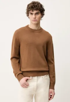 Sunflower pulover de lana barbati, culoarea maro, light, 3039 imagine
