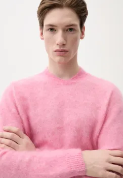 Sunflower pulover de lana barbati, culoarea roz, 3060 imagine