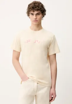 Sunflower tricou din bumbac barbati, culoarea alb, cu imprimeu, 2038. imagine