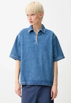 Sunnei bluza subtire de blugi uni, RTWXTOP008 imagine