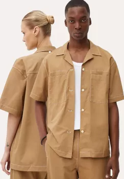 Sunnei camasa culoarea bej, cu guler clasic, relaxed, RTWXSHR004 imagine