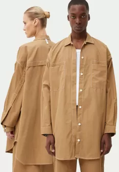 Sunnei camasa culoarea bej, cu guler clasic, relaxed, RTWXSHR005 imagine
