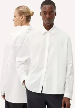 Sunnei camasa din bumbac culoarea alb, cu guler clasic, relaxed, RTWXSHR010 imagine
