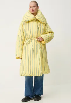 Sunnei geaca femei, culoarea galben, de iarna, oversize, RTWXOUW012 imagine