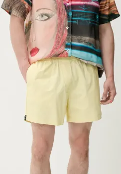 Sunnei pantaloni scurti culoarea galben, RTWXBOT020 imagine