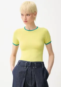 Sunnei tricou culoarea galben, PRTWWJER009 imagine